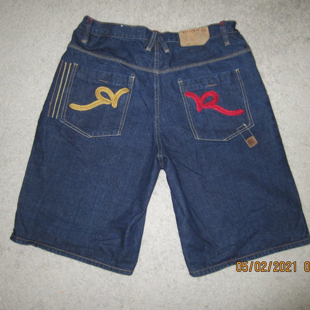 ROCAWEAR Denim Jean Shorts Men's Size 40 Dark Wash